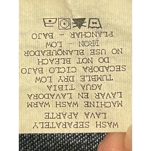 Vintage Made in USA High Waisted Drawstring Elastic Waist Denim Pants Tall 90's - Picture 5 of 8